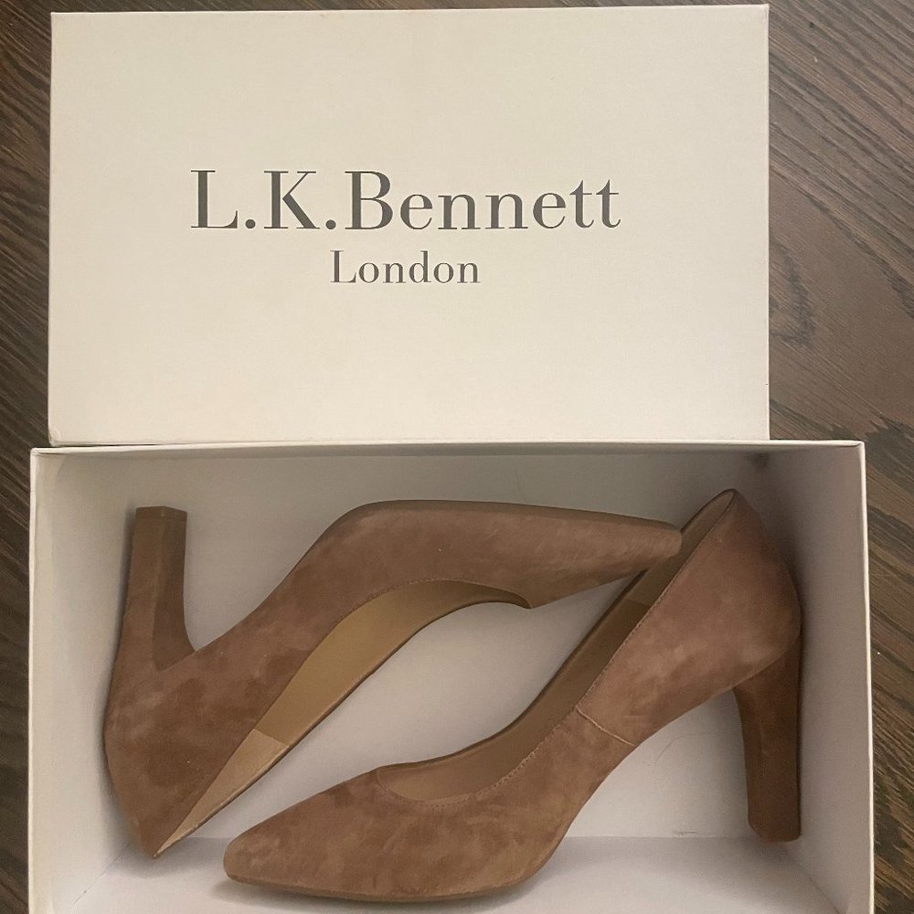 LK Bennet Brown Suede Pumps